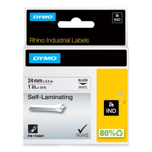 Dymo - Étiquette rhino industrielle 24mm blanc