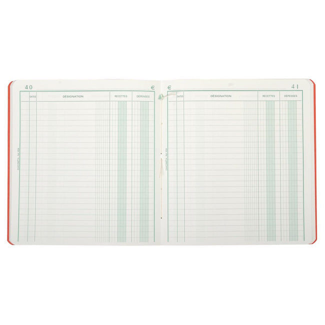 Exacompta -  ontvangsten en uitgaven, ft 21 x 19 cm, franstalig