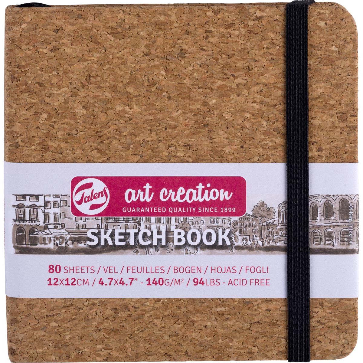 Talens Art Creation -  Art Creation schetsboek Kurk, 140 g/m², ft 12 x 12 cm, 80 vel