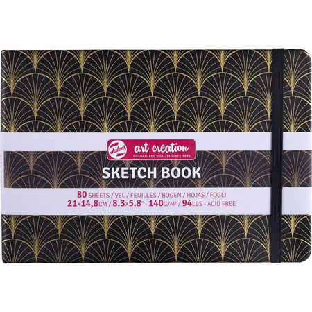Talens Art Creation - Carnet de croquis Art Creation Art Déco, 140 g/m², pi 21 x 14,8 cm, 80 feuilles