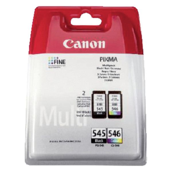 Canon-inkcartridge Canon PG-545 + CL-546 Black + Couleur