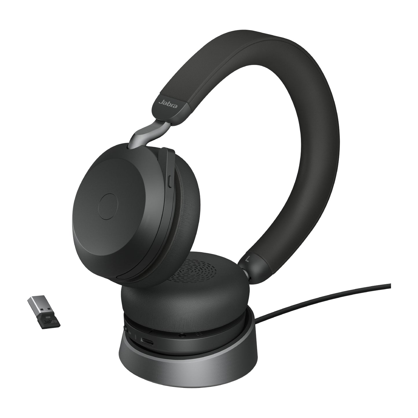 JABRA -   Evolve2 75 Headset Bedraad en draadloos Hoofdband Kantoor/callcenter Bluetooth Oplaadhouder Zwart