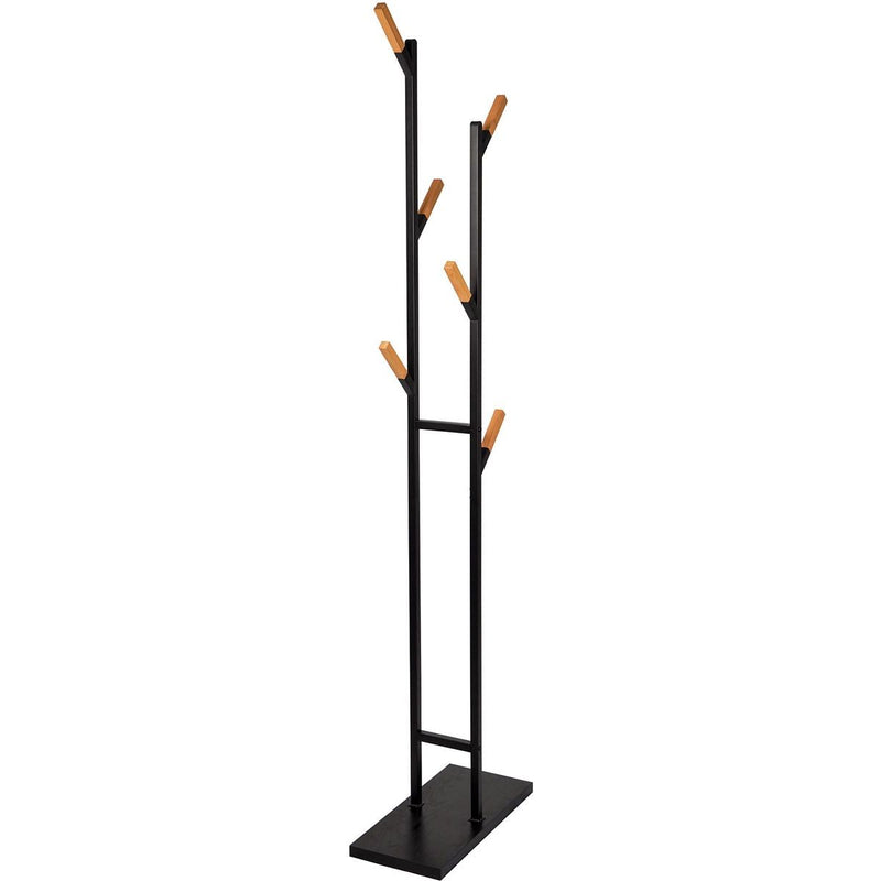 Maul -  kapstok Rima, uit metaal, hoogte 183 cm, 6 afneembare ophanghaken, bruin/zwart