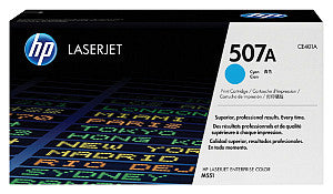 HP - toner 507A, 6 000 pagina's, OEM CE401A, cyaan