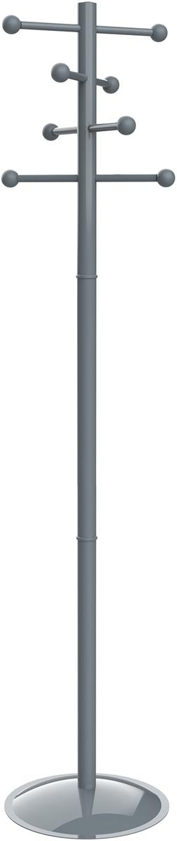 Maul -  kapstok Saphir Lite, uit metaal, hoogte 171 cm, 8 ophanghaken, grijs RAL7001