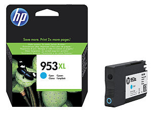 HP - Inkcartridge 953XL, 1.450 Seiten, OEM F6U16AE, Cyan