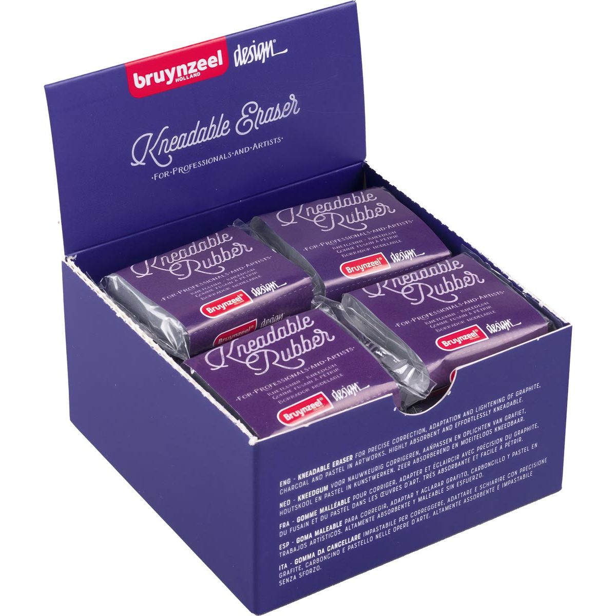 Bruynzeel - Knetradiergummi, Schachtel mit 22 Stück