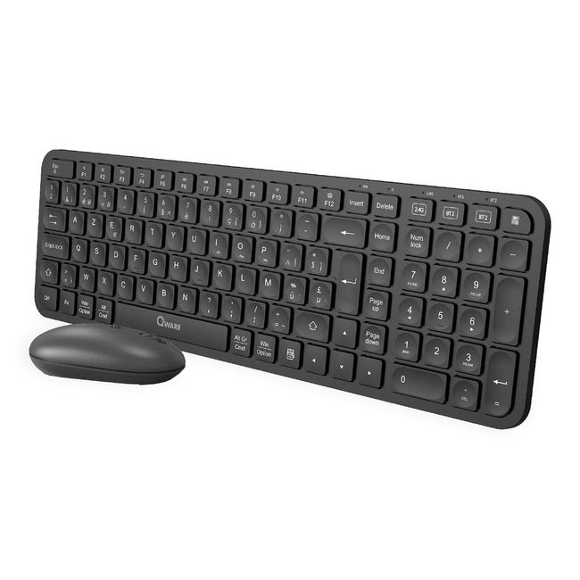 Qware - kabelloses Schreibtischset Coldfield, qwerty