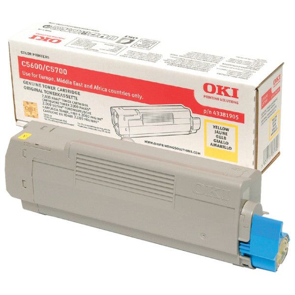 OKI - Toner  43381905 geel