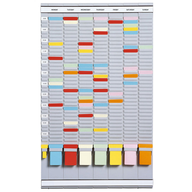 Djois - Tableau planning semaine 35 emplacements gris