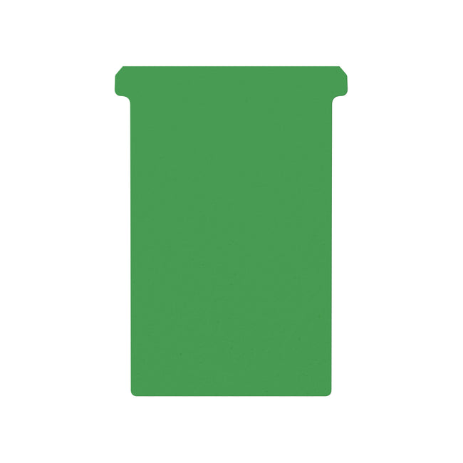 Djois - T-card taille 4 107mm vert 100 pièces
