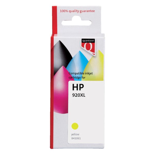 Quantore - Inktcartridge hp 920xl cd974cn hc geel