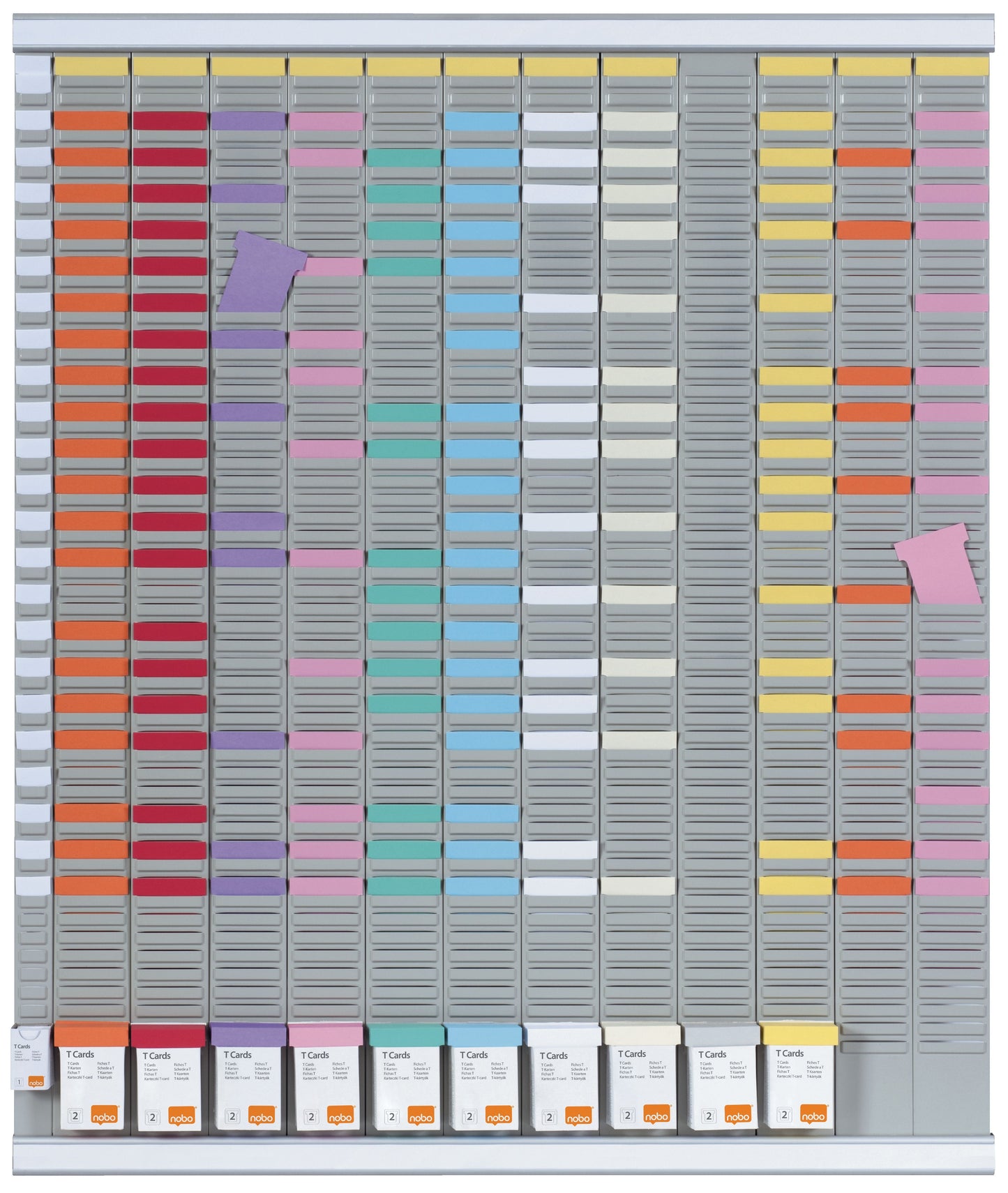 Nobo -  T-Kaart Planningset Jaarplanner 13 Kolommen 54 Sleuven