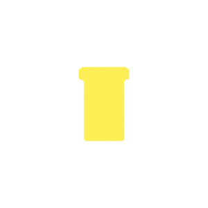 Djois - T-card taille 2 48mm jaune 100 pièces