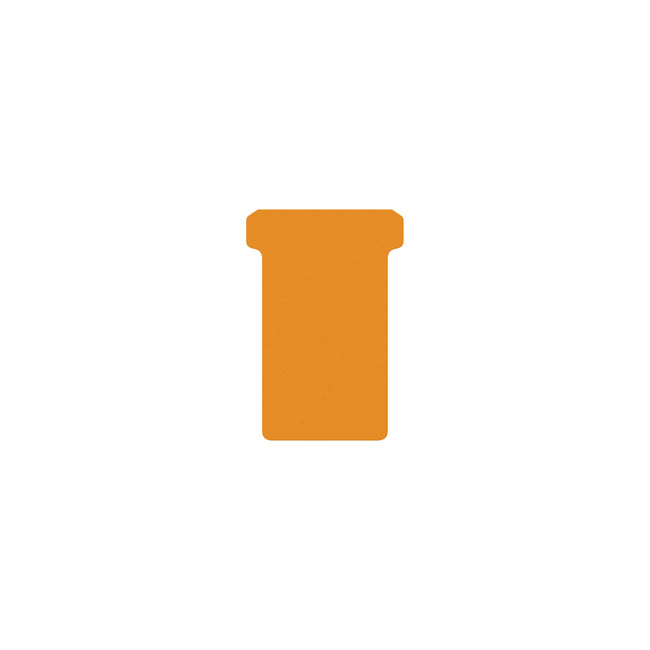 Djois - T-card taille 2 48mm orange 100 pièces