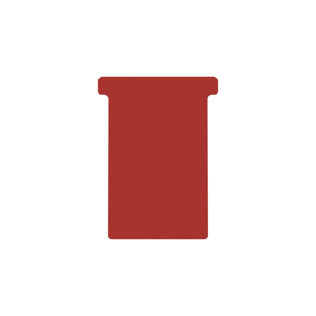 Djois - T-card taille 3 77mm rouge 100 pièces