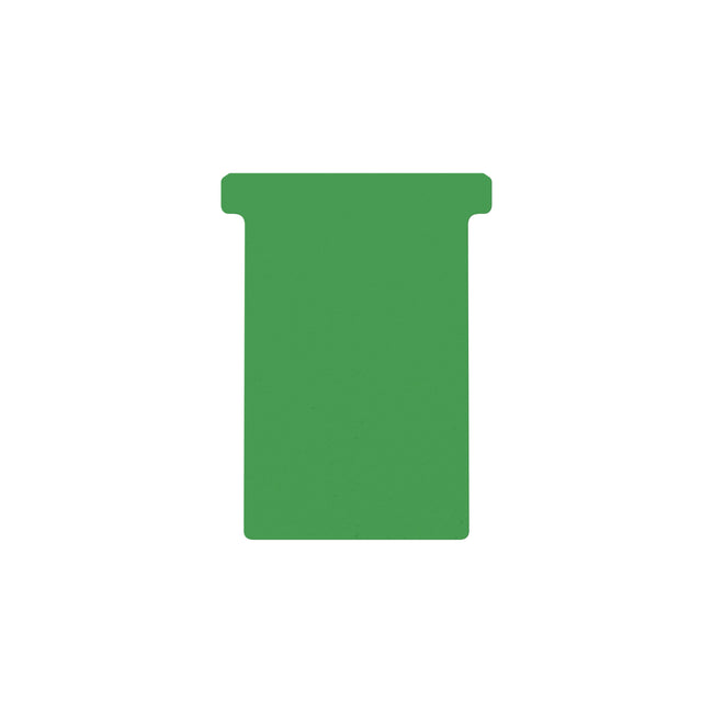 Djois - T-card taille 3 77mm verte 100 pièces
