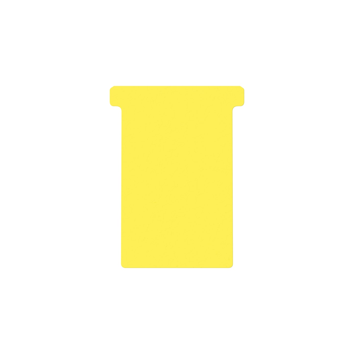 Djois - T-card taille 3 77mm jaune 100 pièces