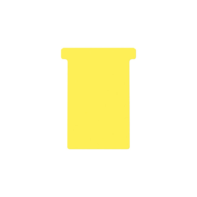 Djois - T-card taille 3 77mm jaune 100 pièces