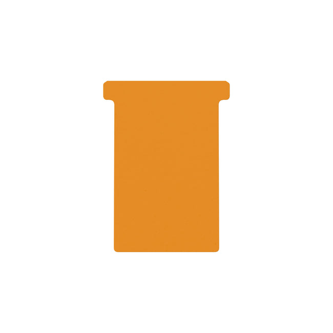 Djois - T-card taille 3 77mm orange 100 pièces