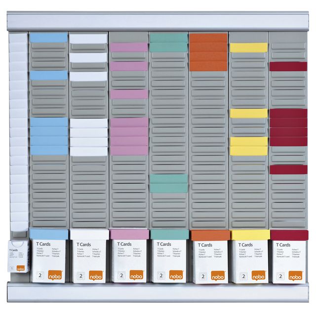 Nobo -  Planbord kantoorplanning T-kaart nr.2 met 24 sleuven