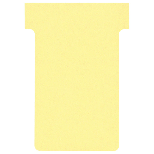 Nobo - T-card n°2 48mm jaune 100 pièces