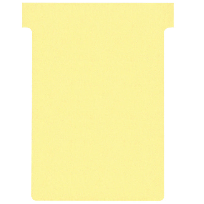 Nobo - T-card n°3 80mm jaune 100 pièces