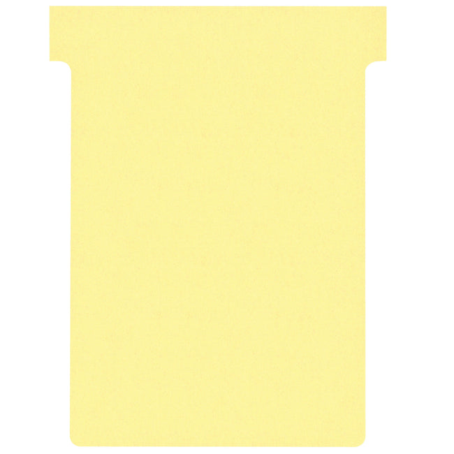 Nobo - T-card n°3 80mm jaune 100 pièces