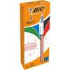 Bic - Kugelschreiber 4 Color Shine, Roségold, Box mit 12 Stück