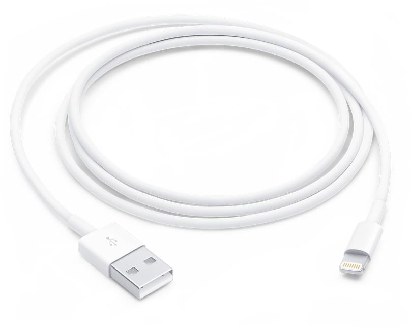 Apple - câble, Lightning (8 broches) vers USB-A, 1 m, blanc