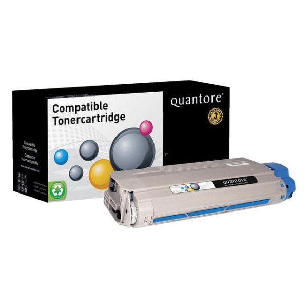 Tonercartridge quantore oki 44318607 bleu