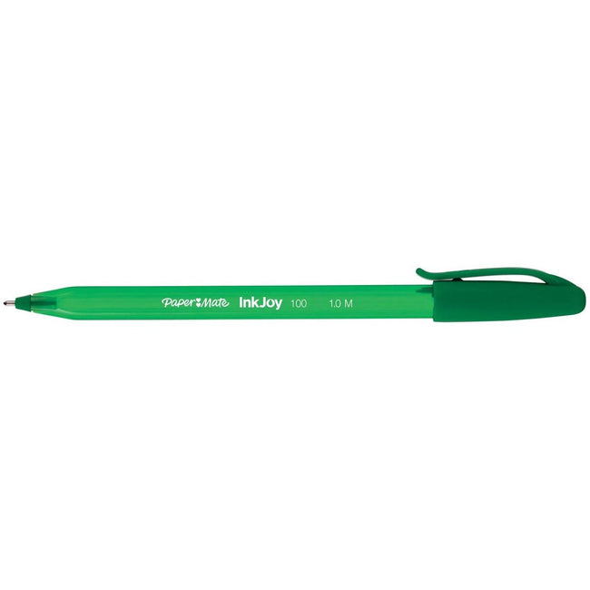 Paper Mate - Kugelschreiber InkJoy 100 mit Kappe, grün