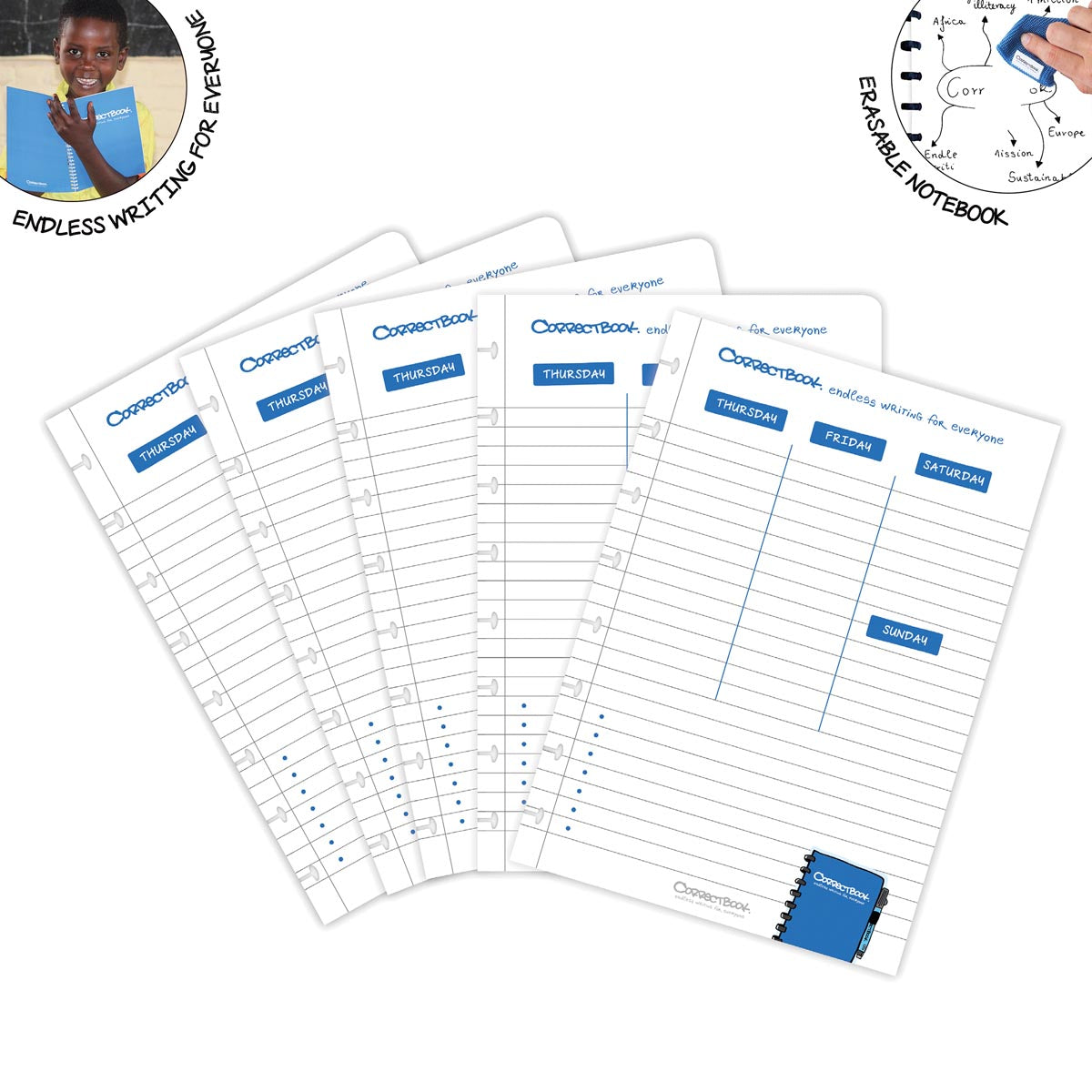 Correctbook - Coffret d'extension A5 planificateur 5 feuilles