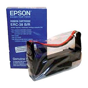 EPSON-INK-Ribbon ERC-38 BR, OEM C43S015376, Schwarz-Red