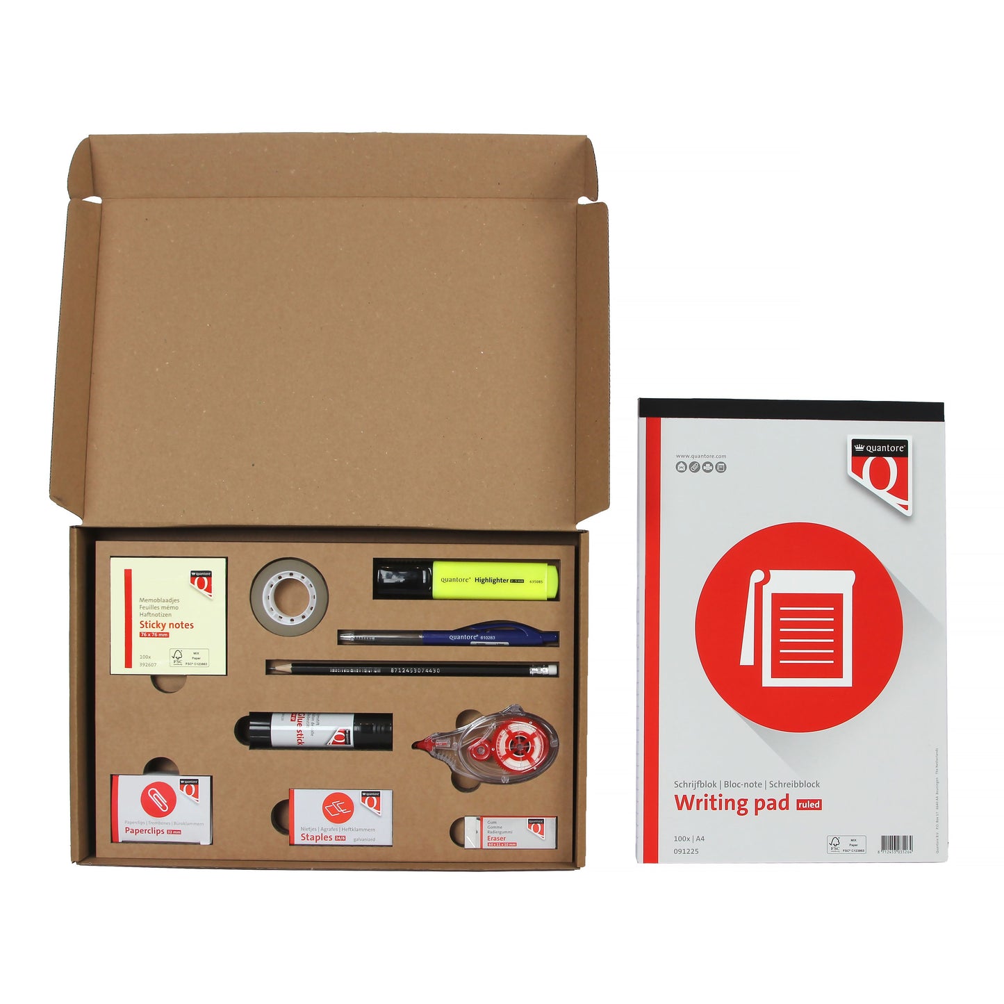 Quantore - Valise de marque maison + contenu