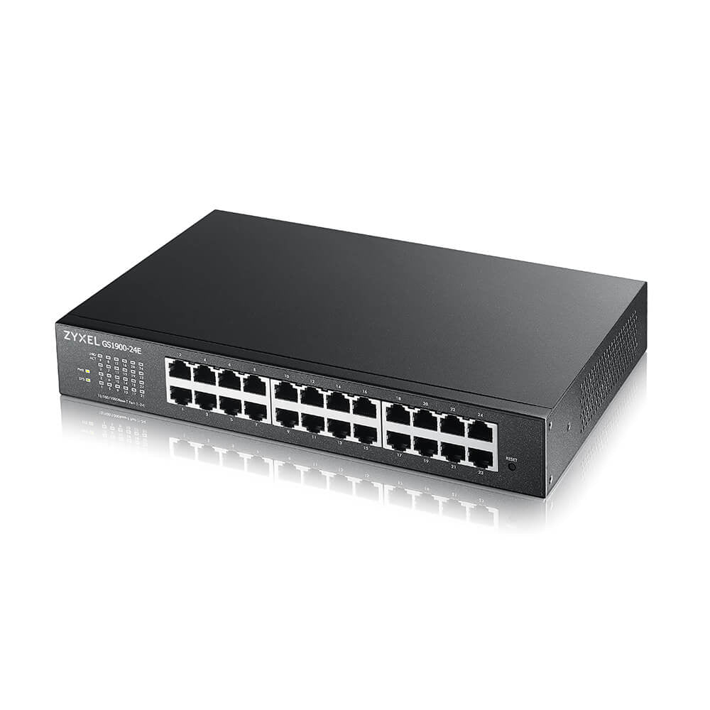 ZYXEL -   GS1900-24E-EU0103F netwerk-switch Managed L2 Gigabit Ethernet (10/100/1000) 1U Zwart