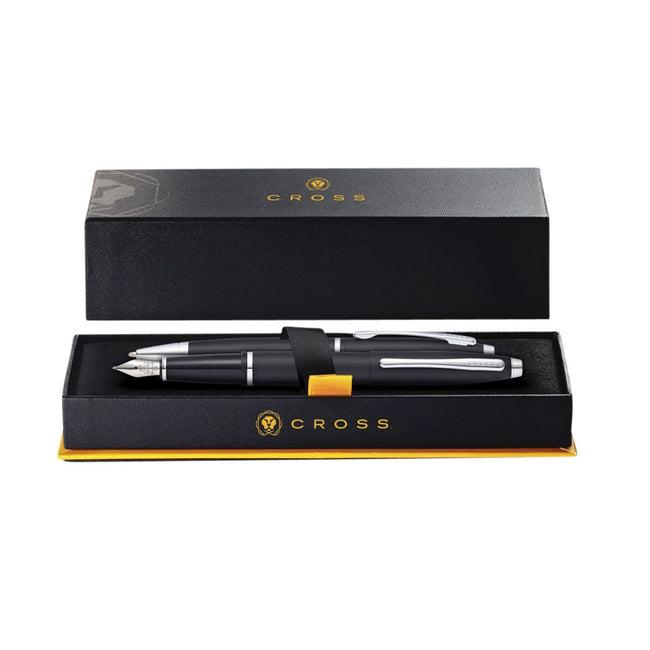 Cross - Set d'écriture stylo bille et stylo plume calais m noir mat