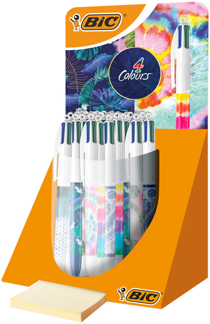 BIC -  Balpen 4kleuren medium Hydro ass