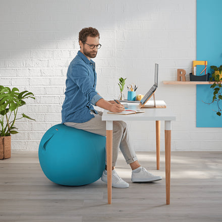 Leitz - Ballon assis actif Ergo Cosy, bleu