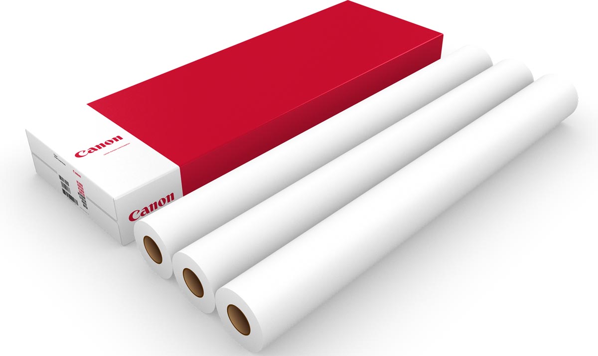 Canon -  plotterpapier 4281V, standaard, Ft 610 mm x 50 m, 80 g, pak van 3 rollen