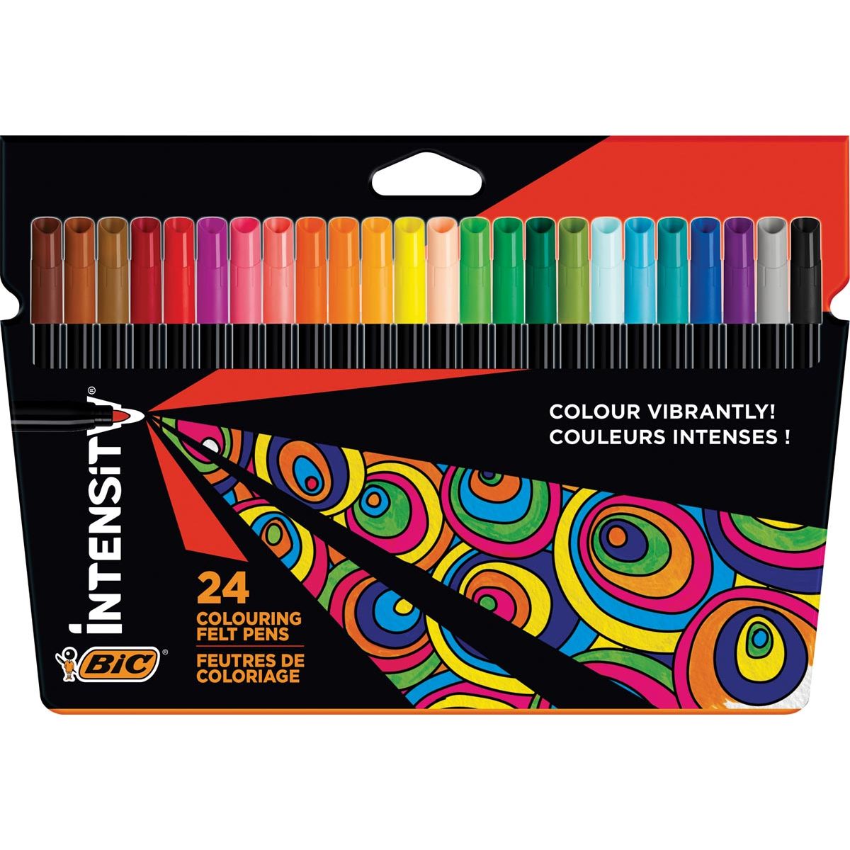 BIC -  viltstift Intensity Up, etui van 24 stuks