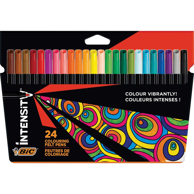 BIC -  viltstift Intensity Up, etui van 24 stuks