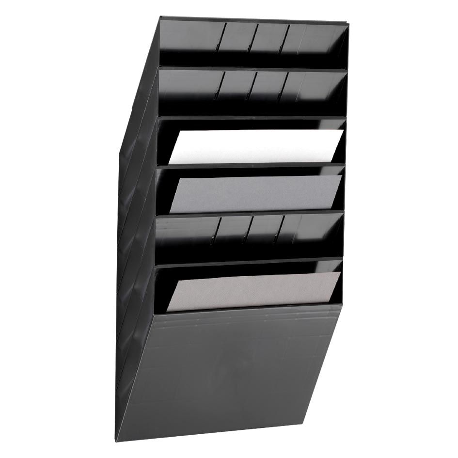 Durable - porte-brochures Flexibox 6 A4 Paysage noir