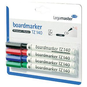 Legamaster - Filz -Tip Pen TZ 140 Whiteboard um 1 mm Assorti Blase bis 4 ..