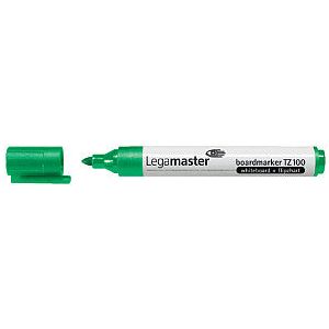 Legamaster - Felt -Tip Pen TZ100 Blanc Blanc Around Green 1.5-3mm | 10 pièces