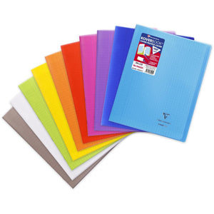 Clairefontaine -  schrift Koverbook voor ft A4+, 96 bladzijden, kaft in PP, seyès, transparant