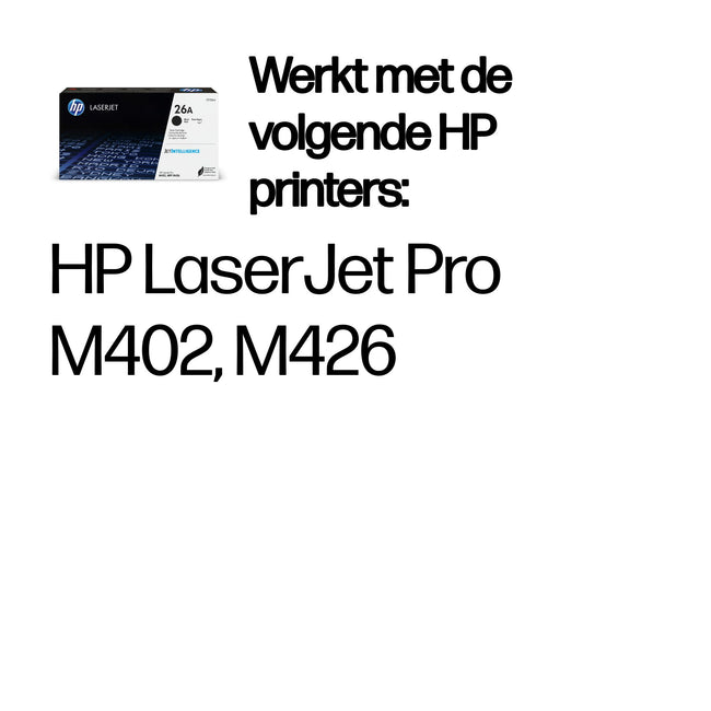 HP - Cartouche toner cf226a 26a noir