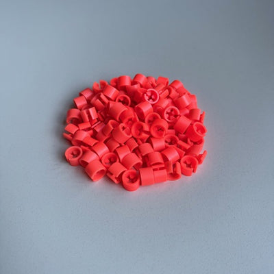 Klika -  Minimarker onbedrukt fluor rood 100 stuk