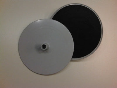 Klika – Fußplatte rund, Durchmesser 16 cm, grau, Saugnapf