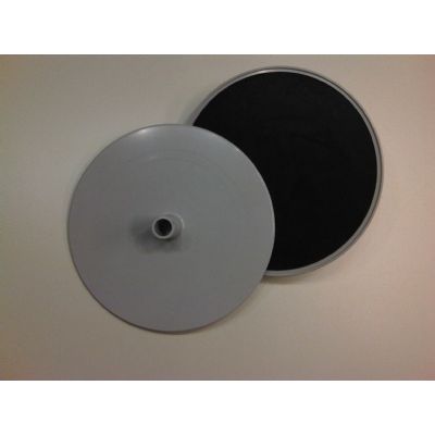 Klika -  Voetplaat rond diameter 16cm grijs zuig